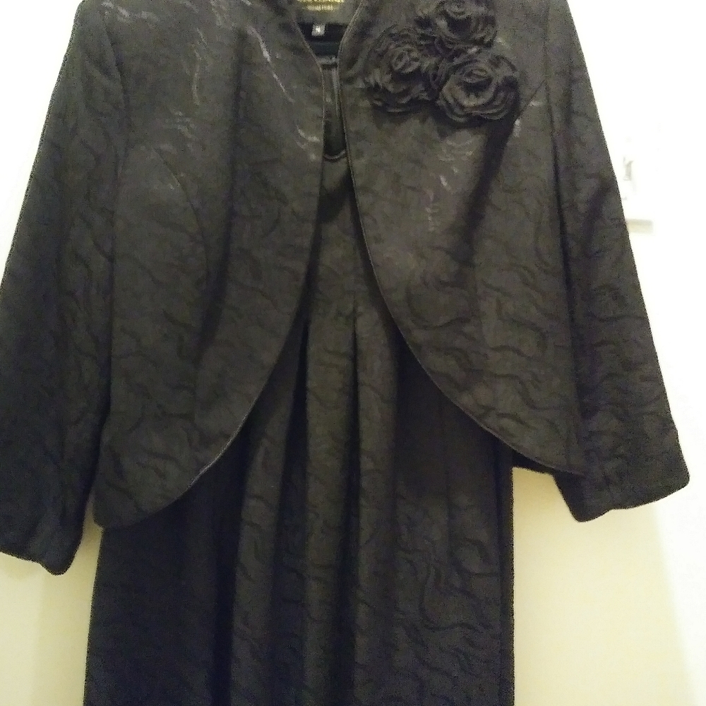 2 piece black dress